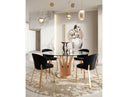Dandy - Modern Golden & Glass Dining Table