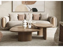 Raywood - Modern 3-Piece Buckwheat + Onyx Nesting Coffee Table Set