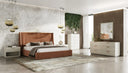 Lago - Modern Faux Travertine Nightstand
