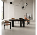 Summit - Modern 118" Black Ash Dining Table