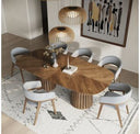 Truman - Mid-Century Modern Grey + Walnut Bar Chair (Set of 2)