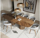 Truman - Mid-Century Modern Walnut Extendable Dining Table + 10 Chairs Set