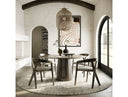 Weiss - Mid-Century Modern Wenge Round Dining Set
