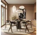 Weiss - Mid-Century Modern Wenge Round Bar Table