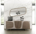 Mason Modern Glass & Black Ash Dining Table