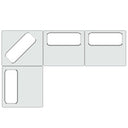 Mondo - Modern Modular Beige Fabric Sectional Sofa-4-Piece Sectional