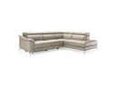 Monte Carlo - Italian Modern White Leather Right Facing Sectional Sofa
