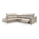 Monte Carlo - Italian Modern Grey Leather LAF Sectional Sofa