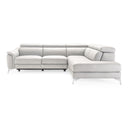 Monte Carlo - Italian Modern White Leather Right Facing Sectional Sofa