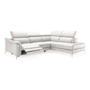 Monte Carlo - Italian Modern White Leather Right Facing Sectional Sofa