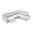 Monte Carlo - Italian Modern White Leather Right Facing Sectional Sofa