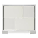Monza Italian Modern White Nightstand
