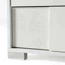 Monza Italian Modern White Nightstand