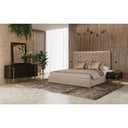Moontide Modern Smoked Ash & Gold Nightstand