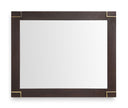 Moontide - Modern Smoked Ash & Gold Mirror