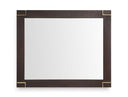 Moontide - Modern Smoked Ash & Gold Mirror