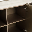 Moorgate - Modern Travertine Ceramic + Bronze Buffet