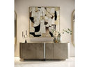Moorgate - Modern Travertine Ceramic + Bronze Buffet