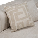 Moreno - Modern Ivory Beige Fabric 4-Seater Sofa