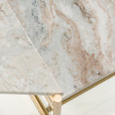 Mosk - Modern Marble + Glass + Brass Coffee Table