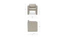 Harris Accent Chair Black And Beige Weave