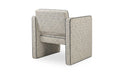 Harris Accent Chair Black And Beige Weave