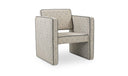 Harris Accent Chair Black And Beige Weave