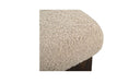 Serge Ottoman Cream Faux Shearling