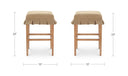 Anna Counter Stool Light Brown