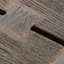 Murphy - Modern Grey Aged Oak & Black Metal Dining Table