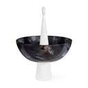 Como Black & White Finial Bowl