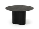 Myra - Modern Black Wood Round Dining Table