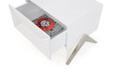 Candid Modern White Nightstand