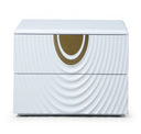 J1869-5H - White + Gold Chest