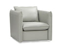 Tamworth Modern Grey Leather Swivel Chair