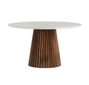 Nancy + Weiss - Mid-Century Modern Marble + Walnut Dining Table Set