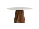 Nancy + Weiss - Mid-Century Modern Marble + Walnut Dining Table Set