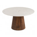 Nancy + Weiss - Mid-Century Modern Marble + Walnut Dining Table Set