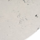 Nancy - Mid-Century Modern White Marble + Walnut Round Dining Table