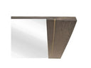 Novak Modern Dark Oak & Antique Brass Mirror
