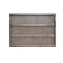 Novak Modern Dark Oak & Antique Brass Mirror