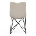 Naomi - Modern Grey Leatherette Dining Chair (Set of 2)