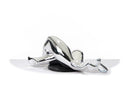 SZ0228 Modern Silver Napping Lady Sculpture