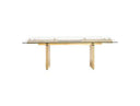 Nassim - Glam Glass Extendable Dining Table