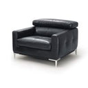 Natalia - Modern Dark Grey Leather Sofa