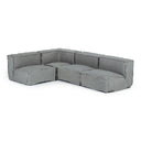 Navstar - Contemporary Grey Fabric Modular Sectional Sofa