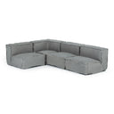 Navstar - Contemporary Grey Fabric Modular Sectional Sofa