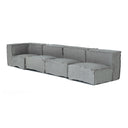 Navstar - Contemporary Grey Fabric Modular Sectional Sofa