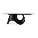Thomas - Modern Grey Fabric + Pewter Dining Chair