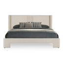 Newhart - Modern Beige Fabric Bed